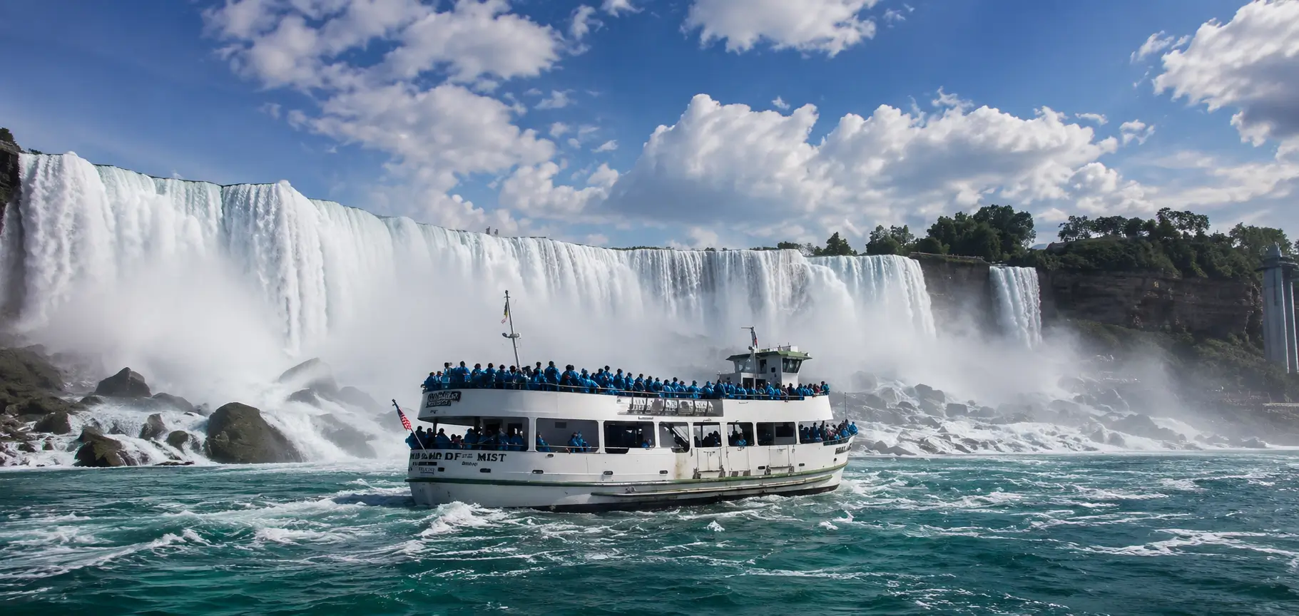 Comparing the view of Niagara Falls from the American side and the Canadian side