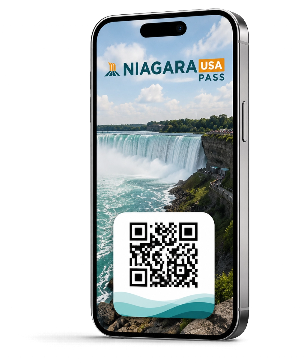 Niagara USA Pass digital mobile ticket displayed on a smartphone screen